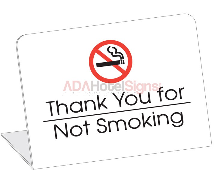 Thank You For Not Smoking Easel (50 Pkg)
