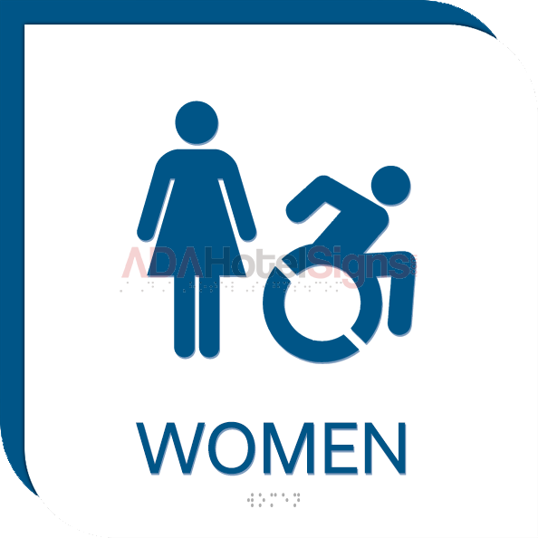 Women Sign w/ Female & Handicap - New York