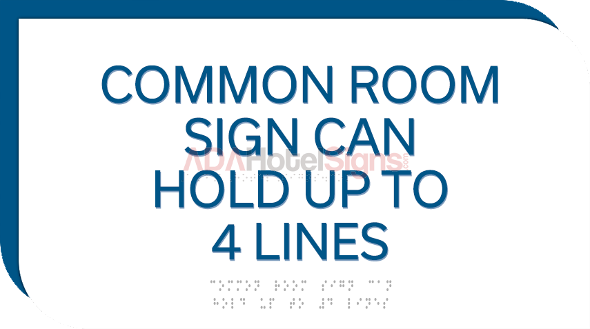 4-Line Common Room Sign