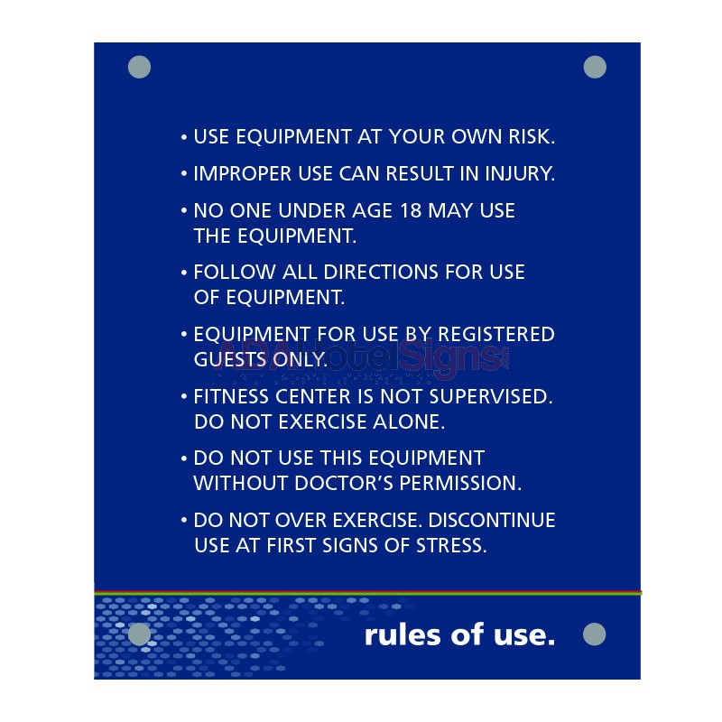 Fitness Center Rules