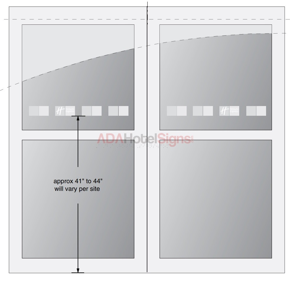 Vinyl Graphics for 2-Panel Doors- Indoor Style