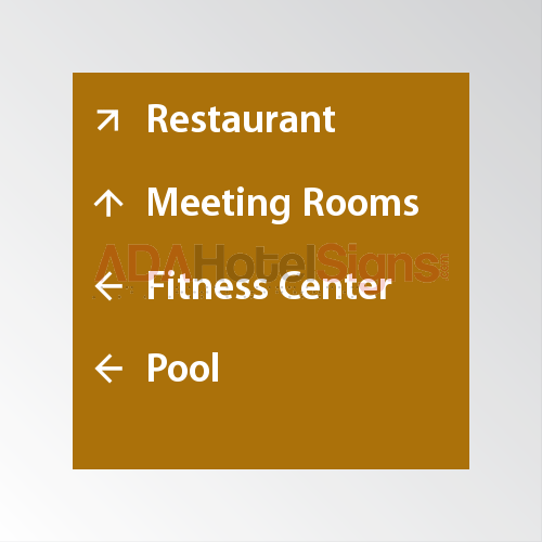 Large Directional Sign