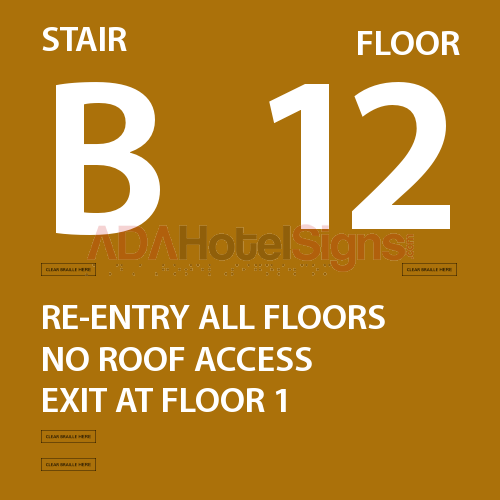 Stairwell Level ID (stairwell side)