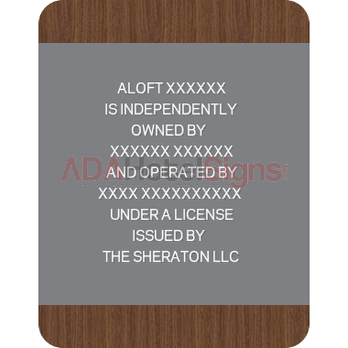 Ownership Disclosure Sign - Alternate