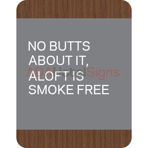 No Smoking information ID sign