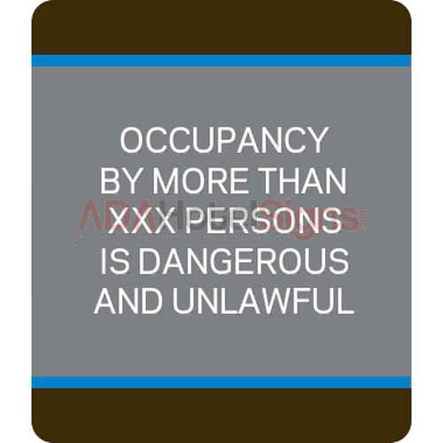 Maximum Occupancy Sign