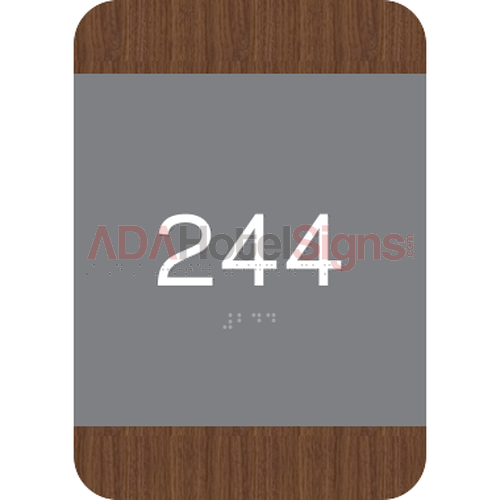 Guest room number ID sign