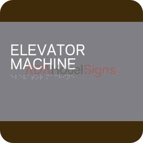 Utility Room Signs Elevator Machine