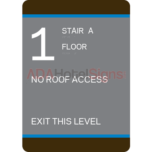 Stairwell ID (stair side) - Exit this level