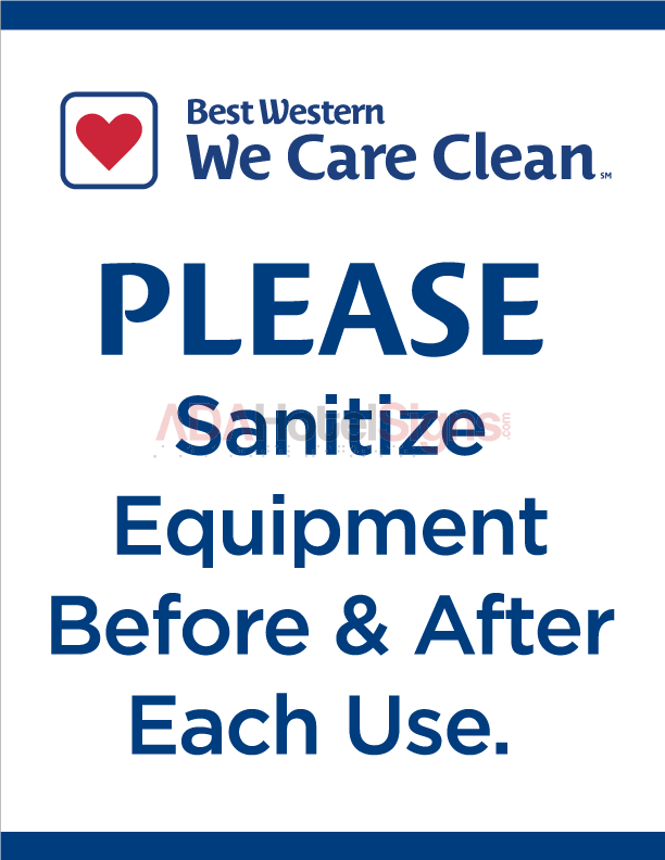 BEST WESTERN CARE CLEAN SIGNS FITNESS