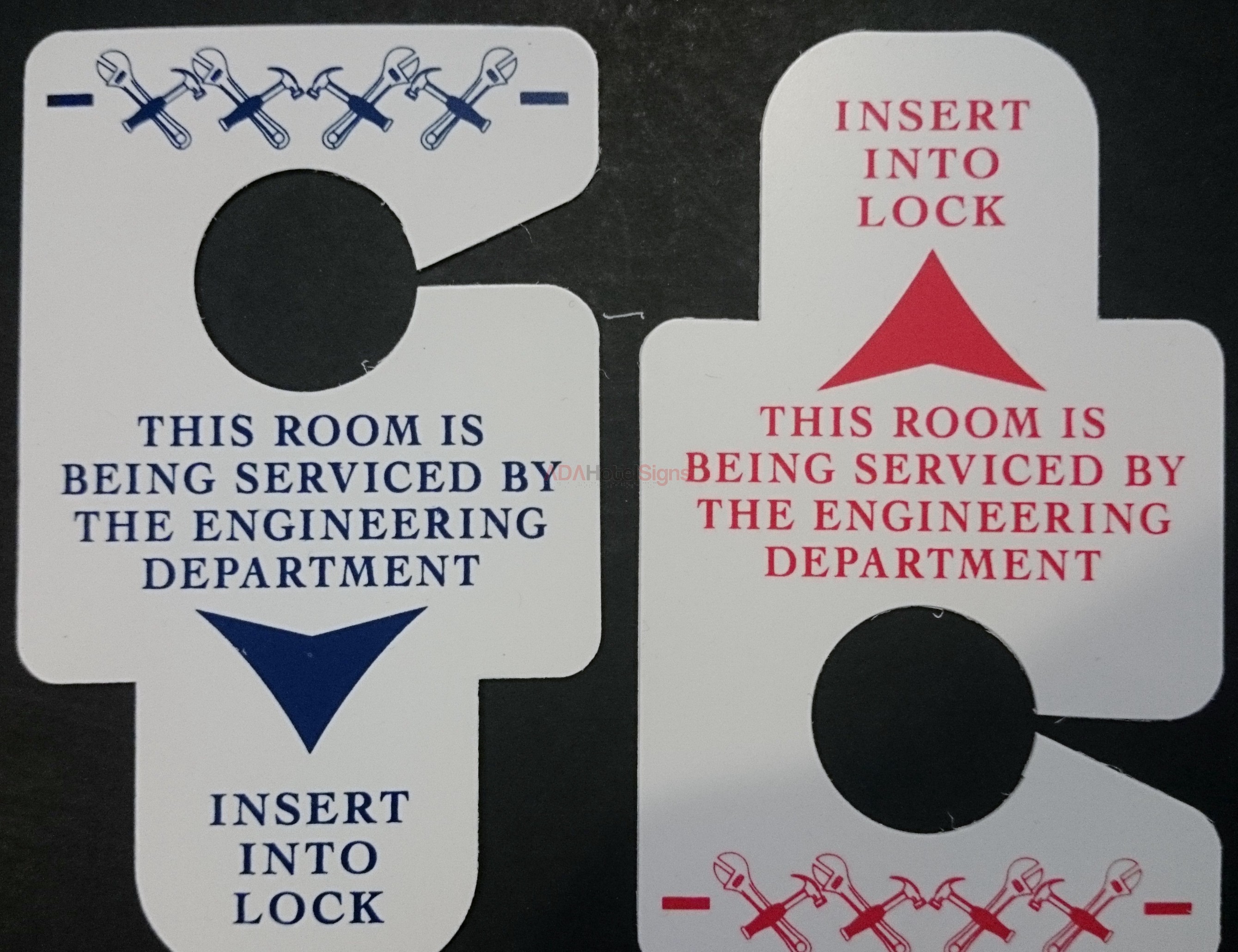 "Engineering In Room" Door Hanger (50 Pkg) front/top load and hanging