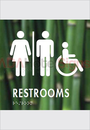 Unisex Accessible ID sign