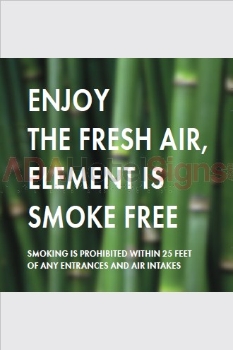 No Smoking Information Sign