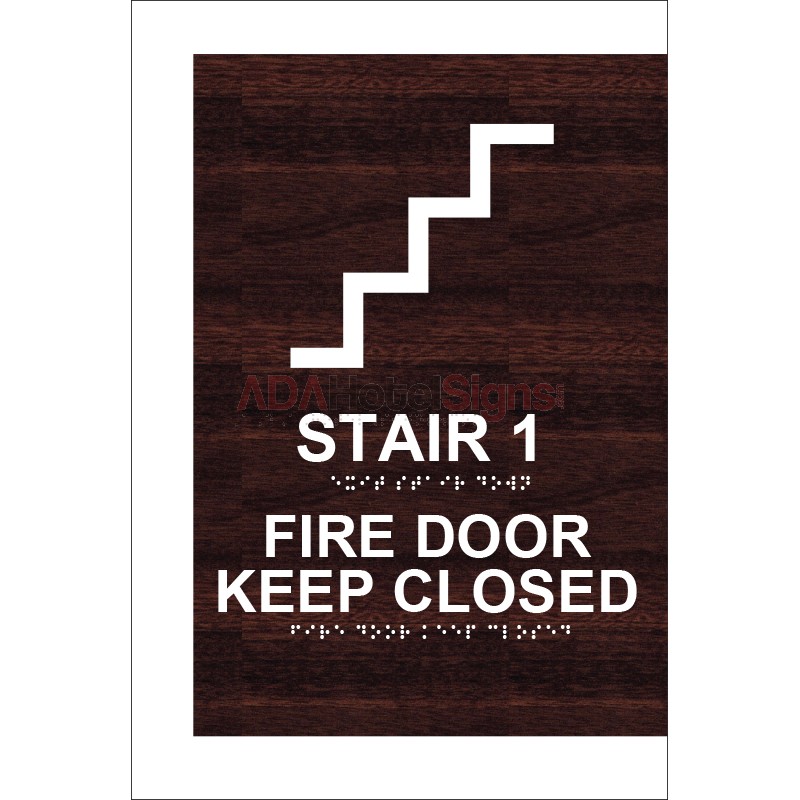 Exit Stair Fire Door Sign