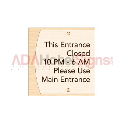 THIS ENTRANCE CLOSED