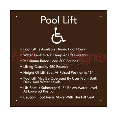 POOL LIFT RULES - LARGE