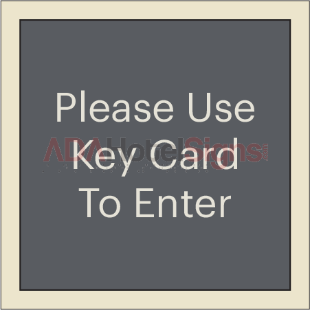 Westin Key Card Access Sign