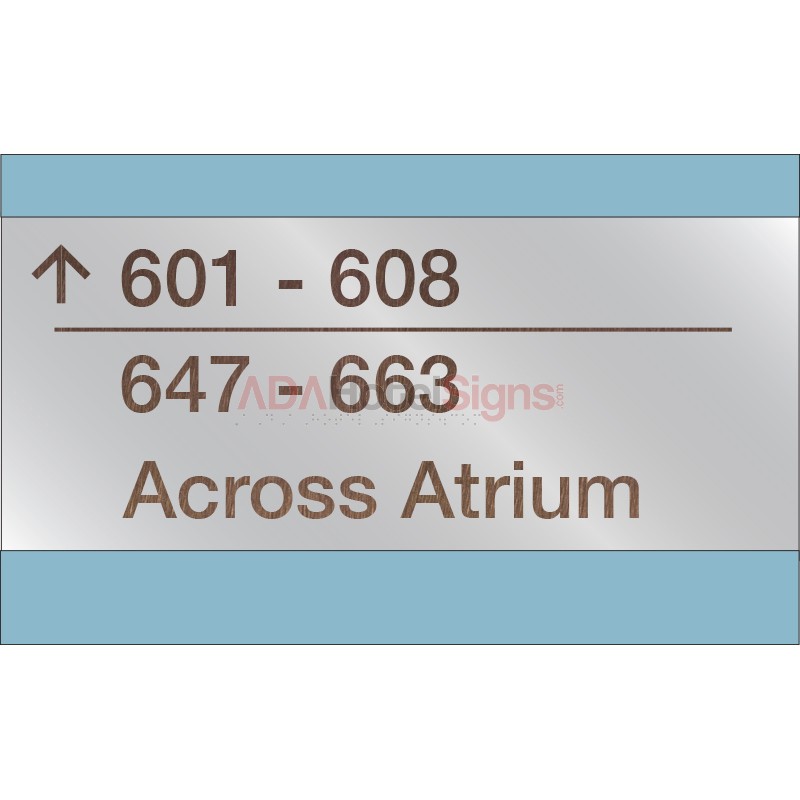 3 Line Directional Sign