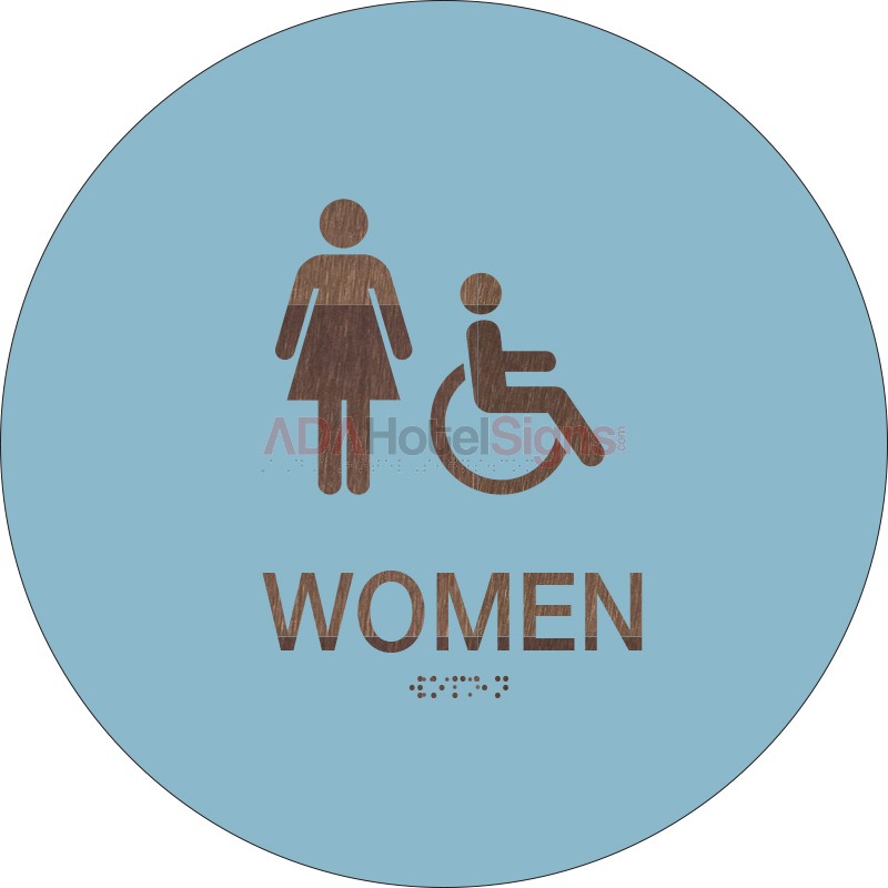 California Women's Restroom Signs