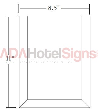 Clear 8.5" x 11" Vertical Holder