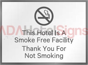 Sheraton Entrance No Smoking sign