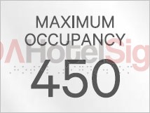 Sheraton Maximum occupancy Sign