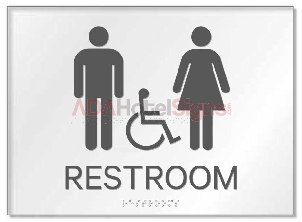 Sheraton Unisex Accessible Sign (Back of House)