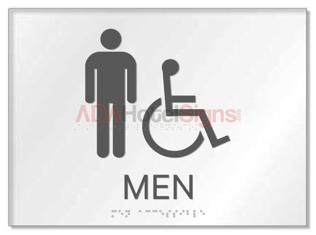 Sheraton Men Accessible Sign (Back of house)