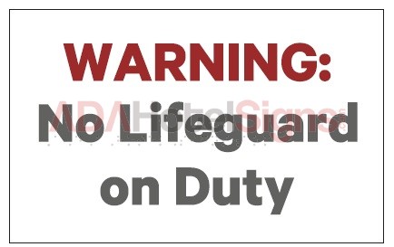 Sheraton No Lifeguard on duty (Exterior)