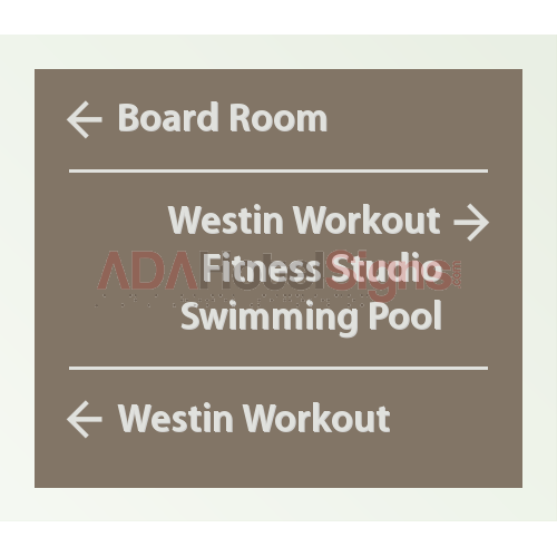 Public space directional sign (Medium)