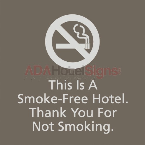 No smoking sign for Interior of Elevator Cab (4 lines)