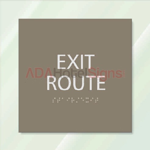Exit sign for intermediate doors designated as exits that emply into an exit corr. Or passageway