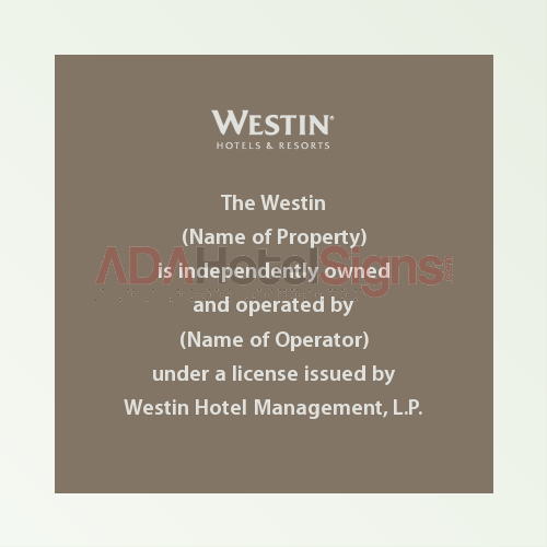 Franchise Disclaimer Sign 2