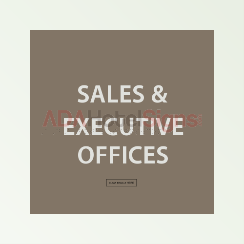 General Room Identification sign