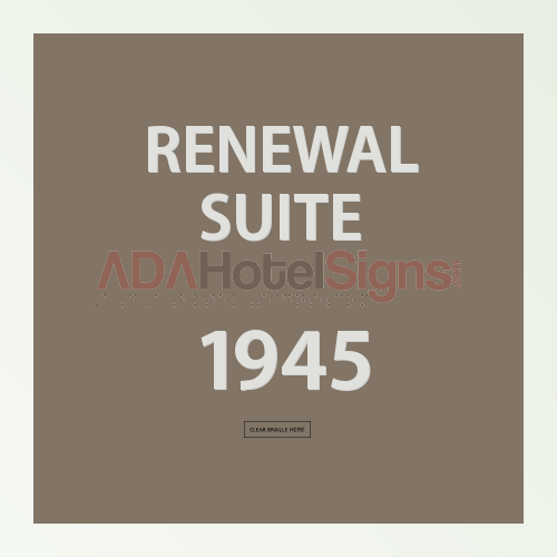 Guest Room Suite signs