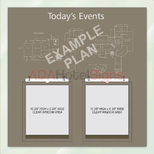 Meeting & Ballroom Events info Freestanding pedestal sign