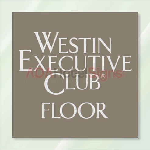 Westin Executive Club Floor ID sign