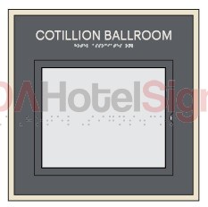 Westin Meeting Room Tactile ID sign