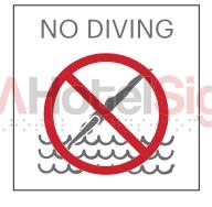 Westin No Diving Sign (Exterior)