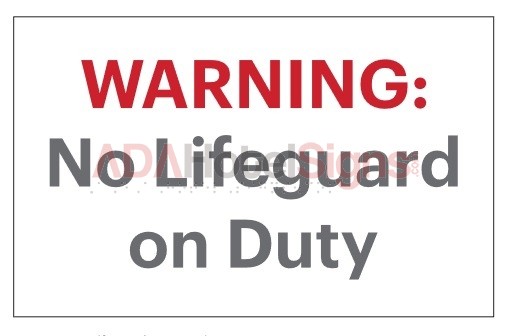 Westin Warning No Lifeguard On Duty (Exterior)