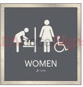 Westin Women Baby Changing Accessible Sign