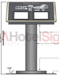 Westin Meeting & Ballroom Events Freestanding Pedestal