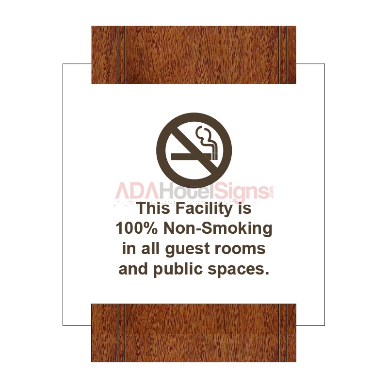 100% Non-Smoking Sign