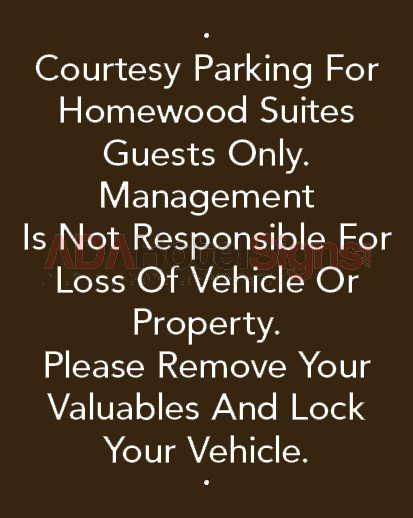 COURTESY PARKING
