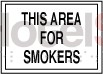 This Area For Smokers Flat Sign