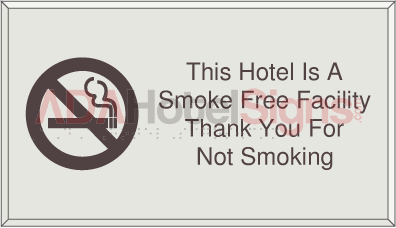 Elevator Cab No smoking sign