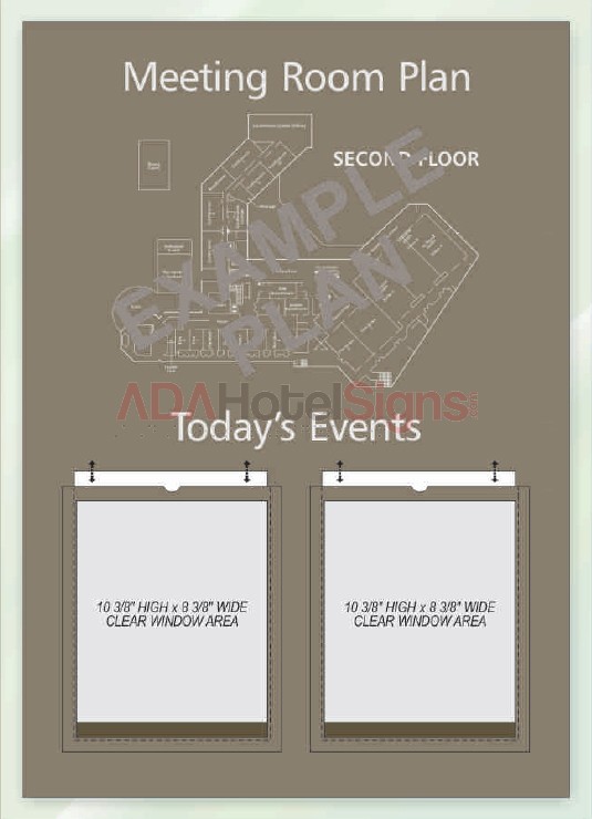 Meeting & Ballroom Events info wall mounted sign