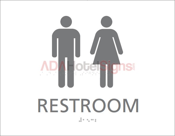 Unisex non-accessible restroom, Westin Workout