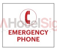 Westin Emergency Phone Sign