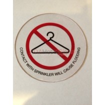 Do Not Hang Item On Sprinkler Head Decal (50/pkg)